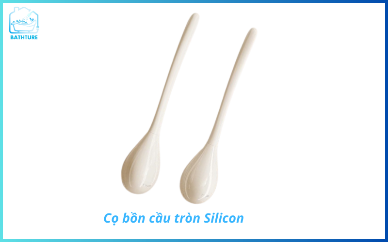 Cọ bồn cầu tròn Silicon Bathture