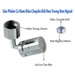 Đầu Nối Vòi Nước Thông Minh 720 Độ