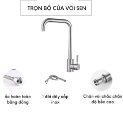 Vòi Chậu Rửa Chén Lavabo INOX304