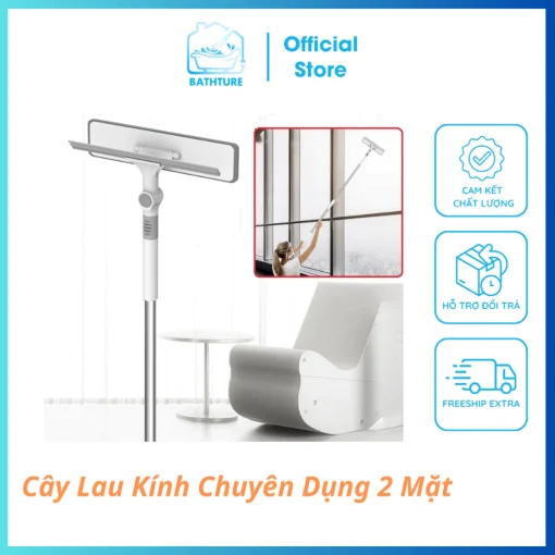 Cây lau kính chuyên dụng 2 mặt